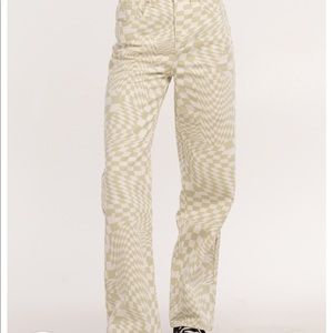 RSQ Wavy Checkered Jeans